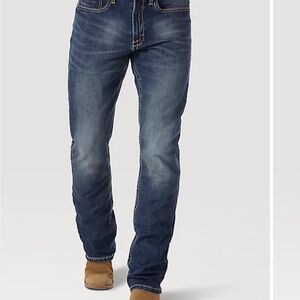 Wrangler 20X boys 14 jeans blue denim western adjustable waist cowboy boot rodeo